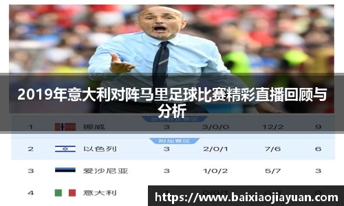 2019年意大利对阵马里足球比赛精彩直播回顾与分析